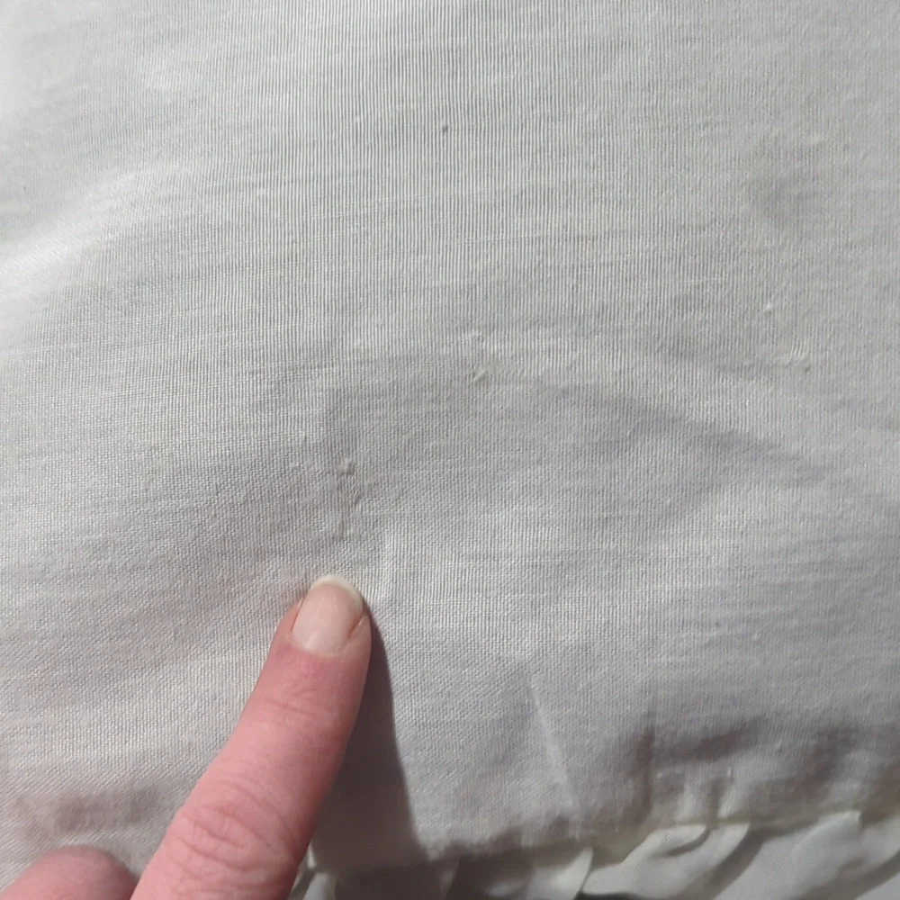 Vintage Romantic Cottage Rose Floral Applique Ivory Ruffle Bedspread & 2 Shams